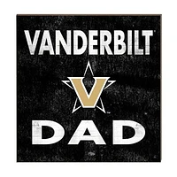 Gold Vanderbilt Commodores 10'' x 10'' Dad Plaque