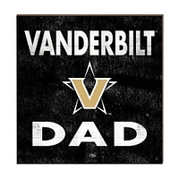 Gold Vanderbilt Commodores 10'' x 10'' Dad Plaque