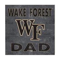 Gray Wake Forest Demon Deacons 10'' x 10'' Dad Plaque