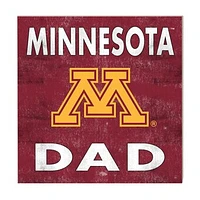 Maroon Minnesota Golden Gophers 10'' x 10'' Dad Plaque