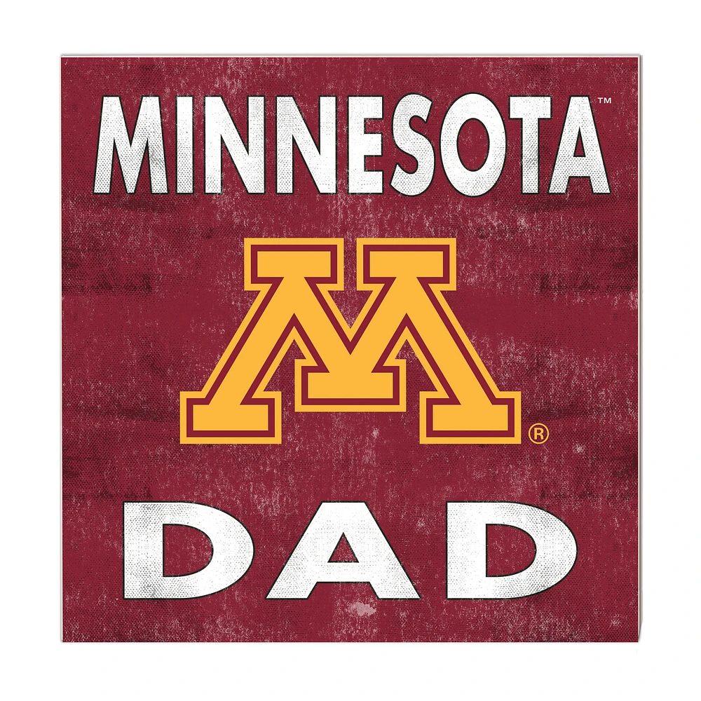 Maroon Minnesota Golden Gophers 10'' x 10'' Dad Plaque