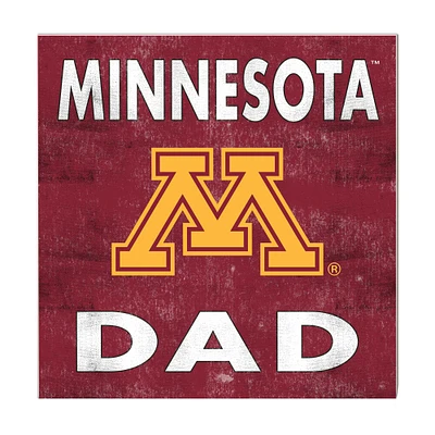 Maroon Minnesota Golden Gophers 10'' x 10'' Dad Plaque