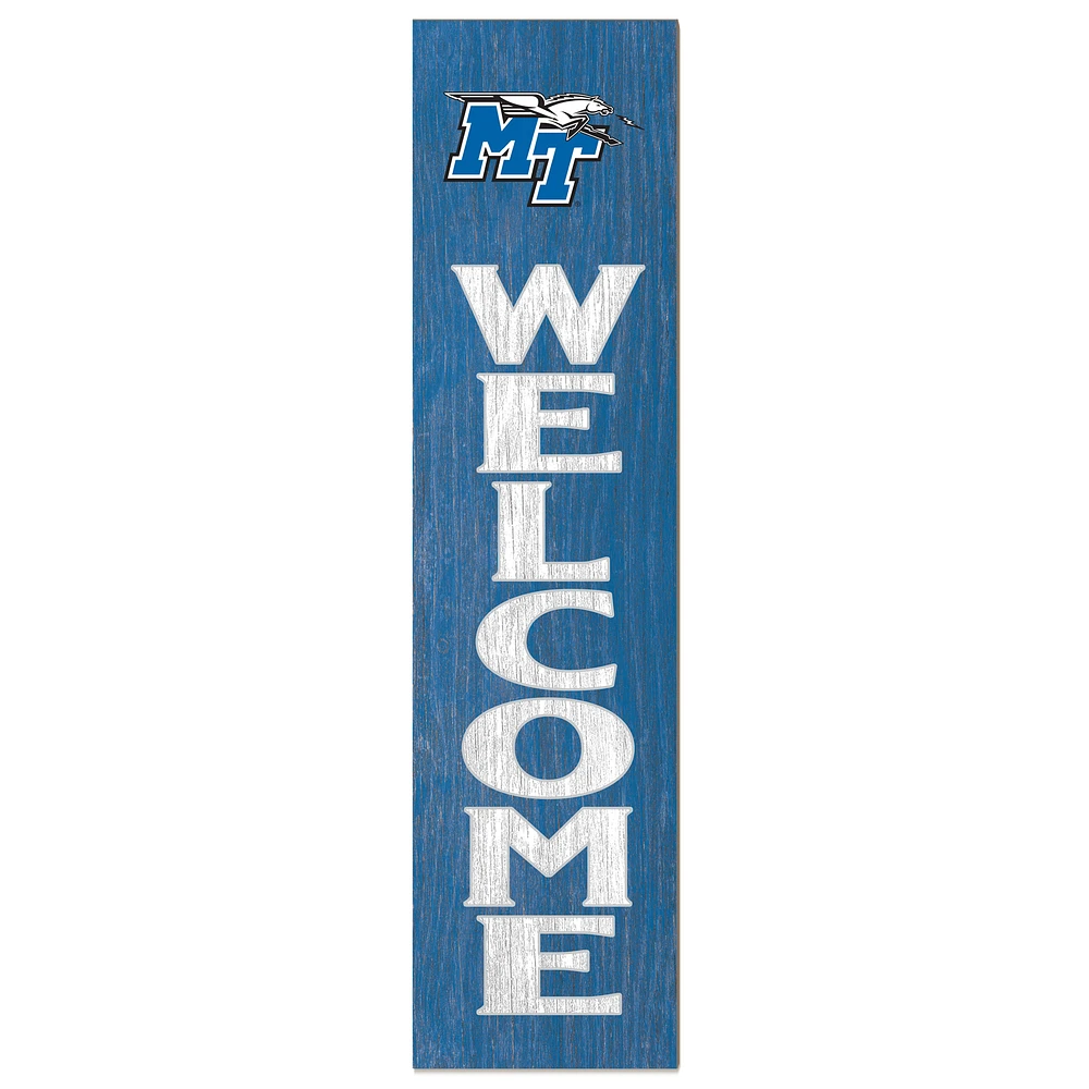 Royal MTSU Blue Raiders 12'' x 48'' Welcome Outdoor Leaner