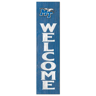 Royal MTSU Blue Raiders 12'' x 48'' Welcome Outdoor Leaner
