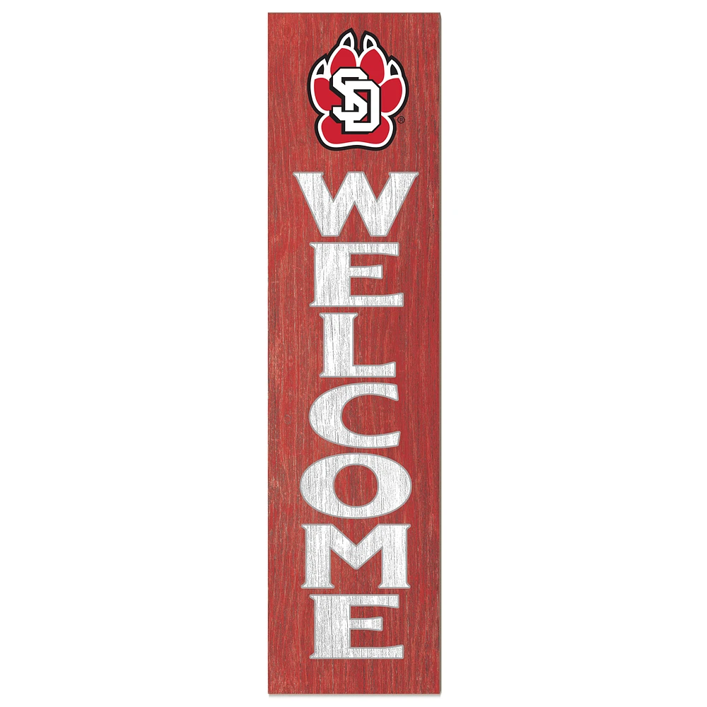 South Dakota Coyotes 12'' x 48'' Welcome Leaner