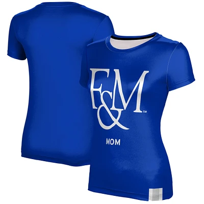 Women's Blue Franklin & Marshall Diplomats Mom T-Shirt