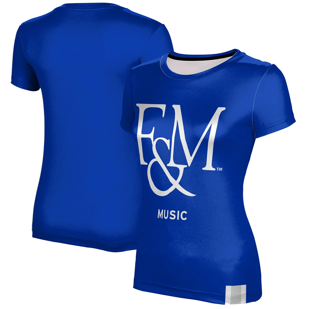 Women's Blue Franklin & Marshall Diplomats Music T-Shirt