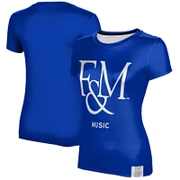 Women's Blue Franklin & Marshall Diplomats Music T-Shirt