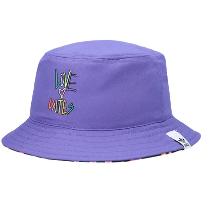 adidas Originals Black Reversible Allover Print Pride Bucket Hat