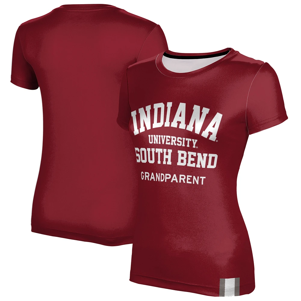 Women's Crimson Indiana University South Bend Titans Grandparent T-Shirt