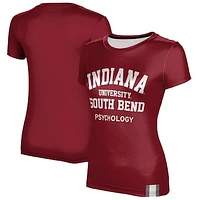 Women's Crimson Indiana University South Bend Titans Psychology T-Shirt