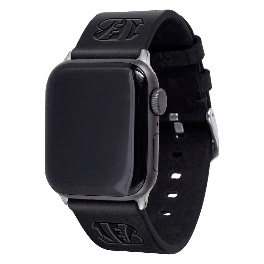 Cincinnati Bengals Leather Apple Watch Band