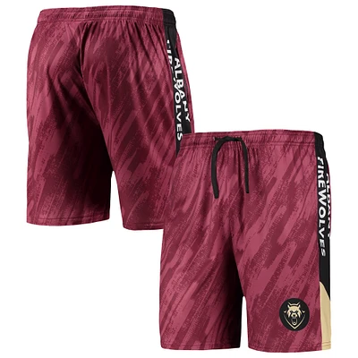 Men's FOCO Maroon Albany FireWolves Static Mesh Shorts