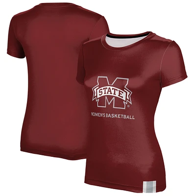 Women's Maroon Mississippi State Bulldogs Basketball T-Shirt