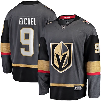 Men's Fanatics Jack Eichel Gray Vegas Golden Knights Alternate Breakaway Player Jersey