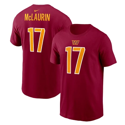 Men's Nike Terry McLaurin Burgundy Washington Commanders Player Name & Number T-Shirt