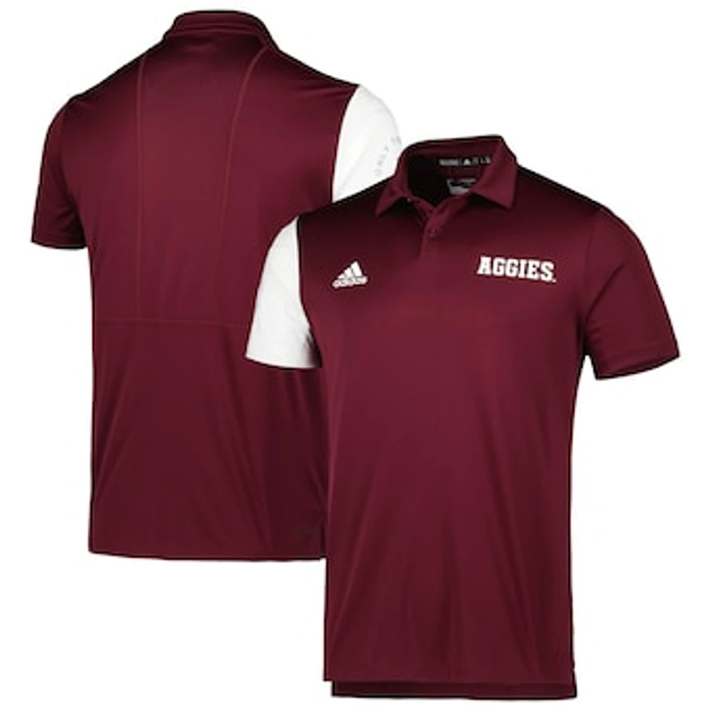 Men's adidas Maroon Texas A&M Aggies AEROREADY Polo