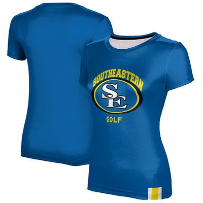 Women's Blue Southeastern Oklahoma State Savage Storm Golf T-Shirt