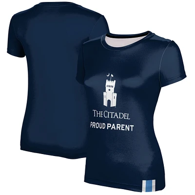 Women's Navy Citadel Bulldogs Proud Parent T-Shirt