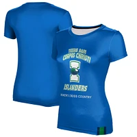 Women's Blue Texas A&M Corpus Christi Islanders Cross Country T-Shirt