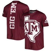 Men's adidas Maroon Texas A&M Aggies AEROREADY Tailgate T-Shirt