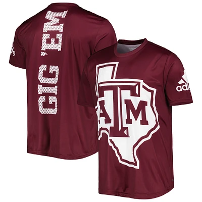 Men's adidas Maroon Texas A&M Aggies AEROREADY Tailgate T-Shirt