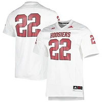 Men's adidas #22 White Indiana Hoosiers 90s Away Premier Strategy Jersey