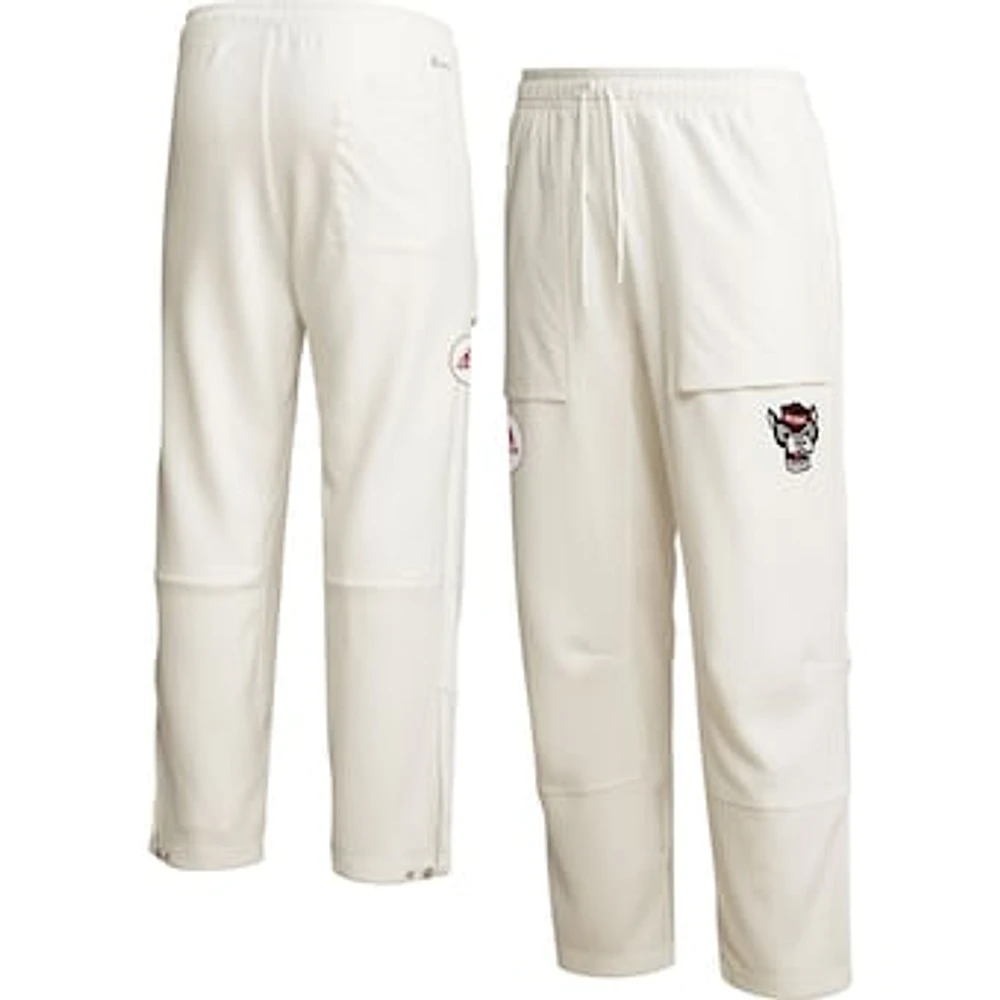 Men's adidas Cream NC State Wolfpack Zero Dye AEROREADY Pants