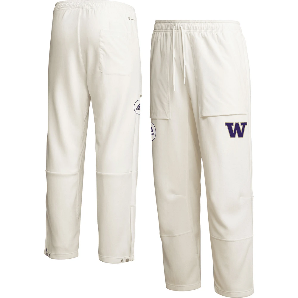 Men's adidas Cream Washington Huskies Zero Dye AEROREADY Pants