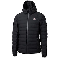 Men's Cutter & Buck Black Kansas City Chiefs Mission Ridge Repreve Full-Zip Puffer Jacket