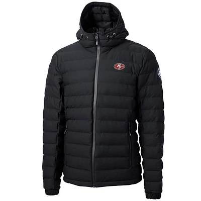 Men's Cutter & Buck Black San Francisco 49ers Mission Ridge Repreve Full-Zip Puffer Jacket