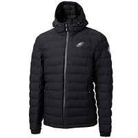 Men's Cutter & Buck Black Philadelphia Eagles Mission Ridge Repreve Full-Zip Puffer Jacket
