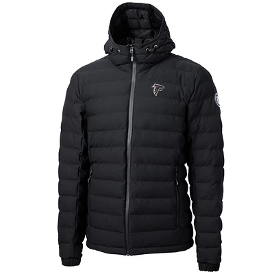 Men's Cutter & Buck Black Atlanta Falcons Mission Ridge Repreve Full-Zip Puffer Jacket