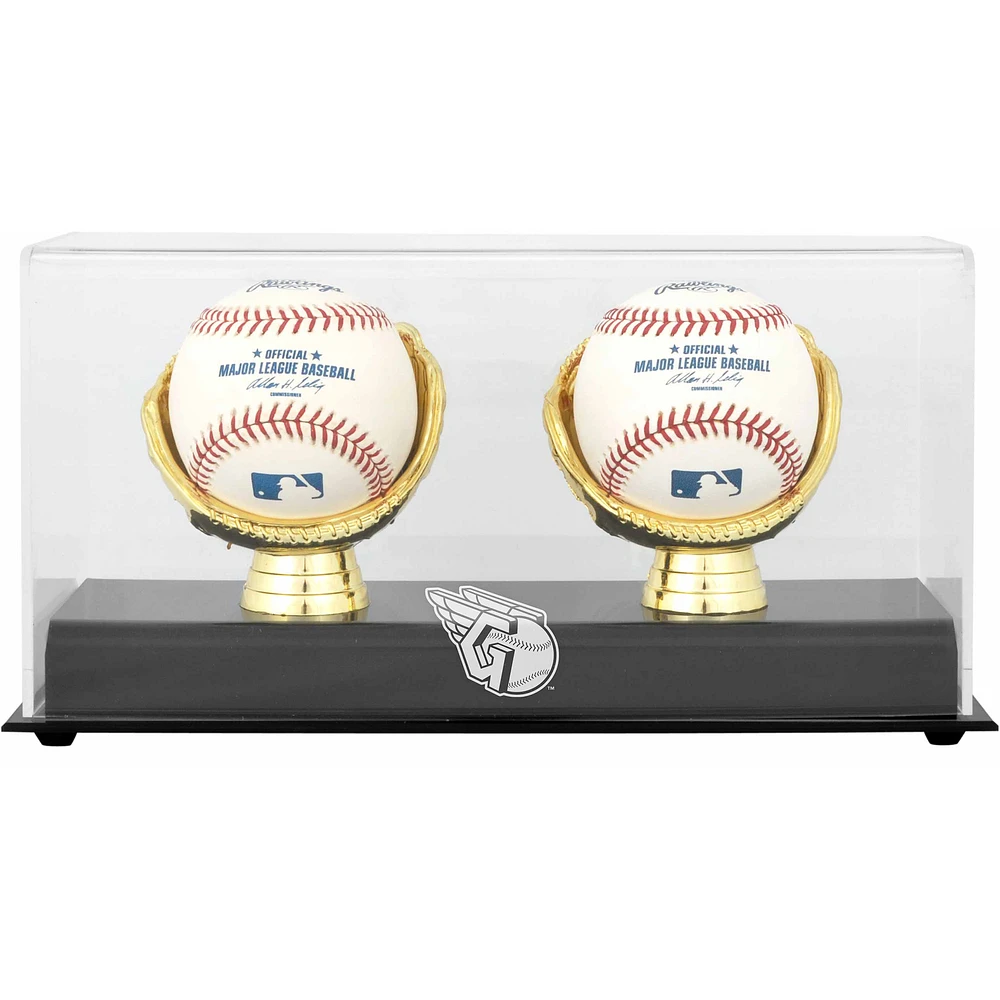 Cleveland Guardians Gold Glove Double Baseball Logo Display Case