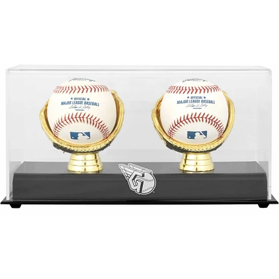 Cleveland Guardians Gold Glove Double Baseball Logo Display Case