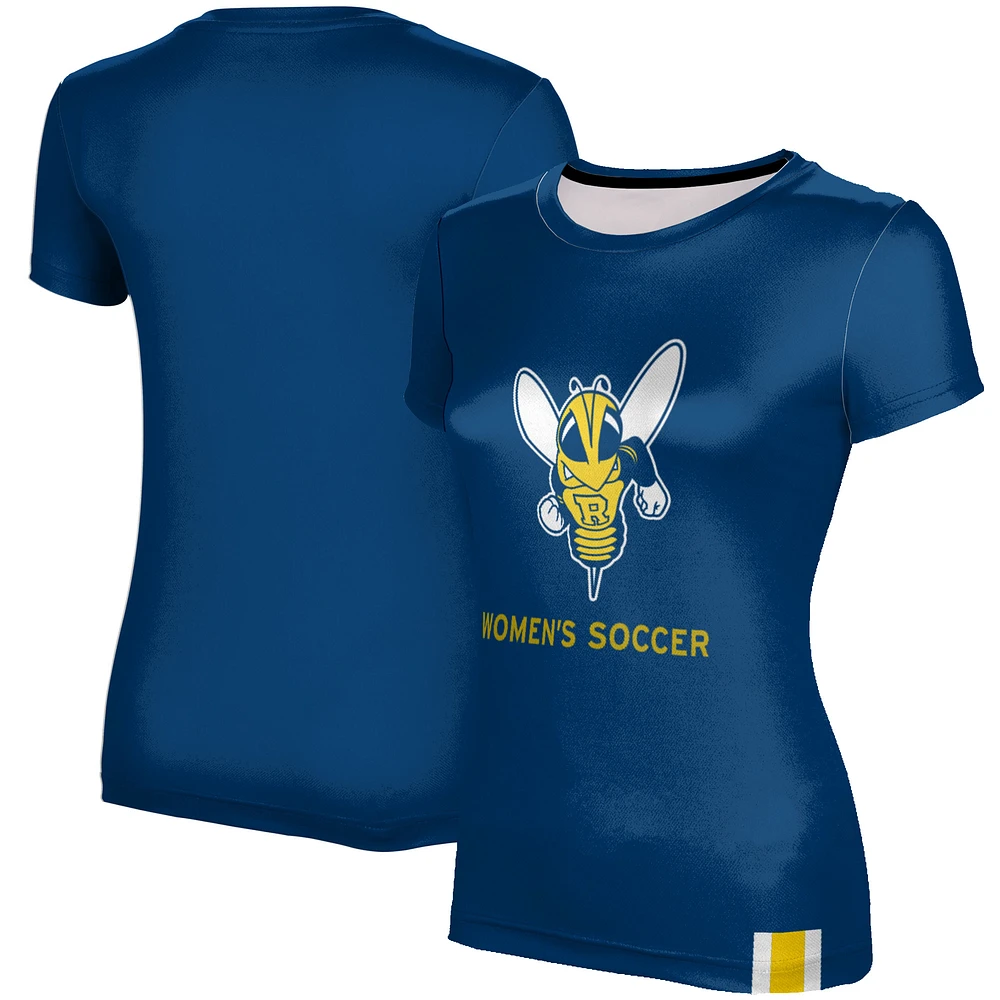 Women's Blue Rochester Yellow Jackets Soccer T-Shirt