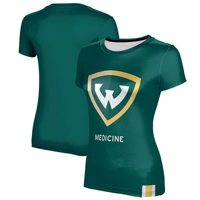 Women's Green Wayne State Warriors Medicine T-Shirt