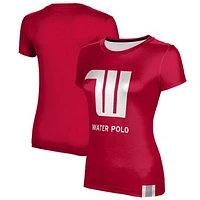Women's Red Wittenberg University Tigers Water Polo T-Shirt