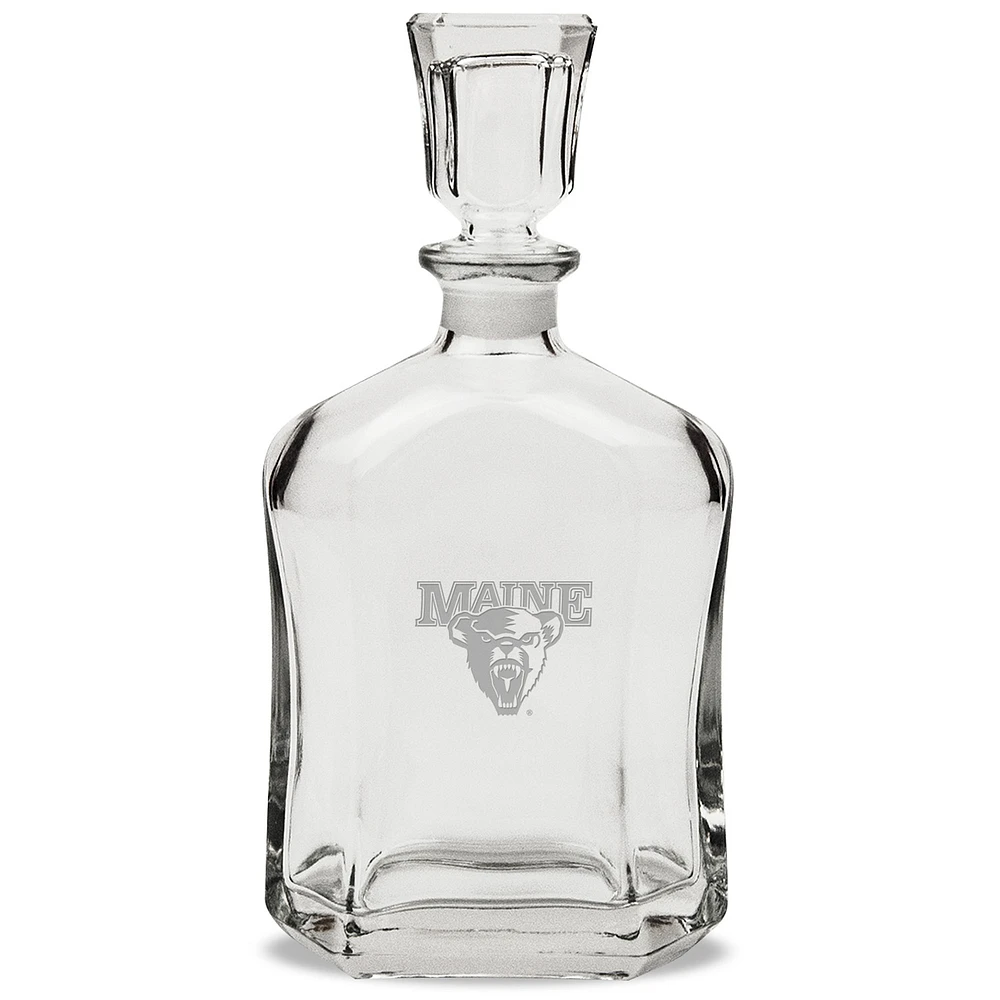 Maine Black Bears 23.75oz. Crystal Whiskey Decanter