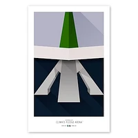 Seattle Kraken 11'' x 17'' Minimalist Climate Pledge Arena Poster