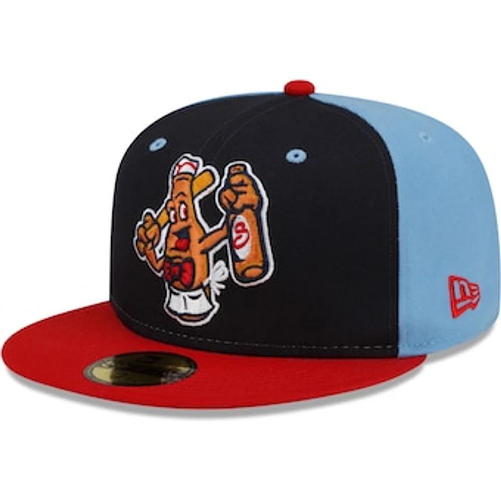 Men's New Era Navy/Red Salem Red Sox Theme Night 59FIFTY Fitted Hat