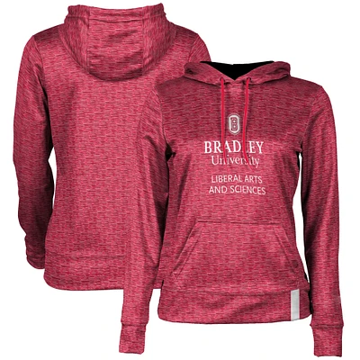 Women's Red Bradley Braves Arts & Science Pullover Hoodie