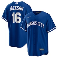 Men's Nike Bo Jackson Rush Blue Kansas City Royals Alternate 2 Replica Jersey