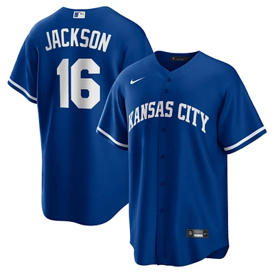 Men's Nike Bo Jackson Rush Blue Kansas City Royals Alternate 2 Replica Jersey