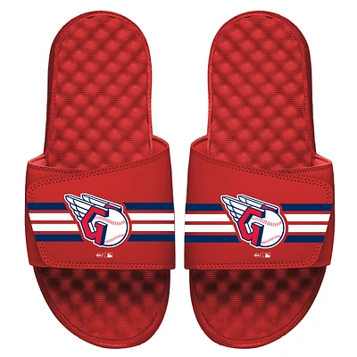 Youth ISlide Cleveland Guardians Stripe Slide Sandals