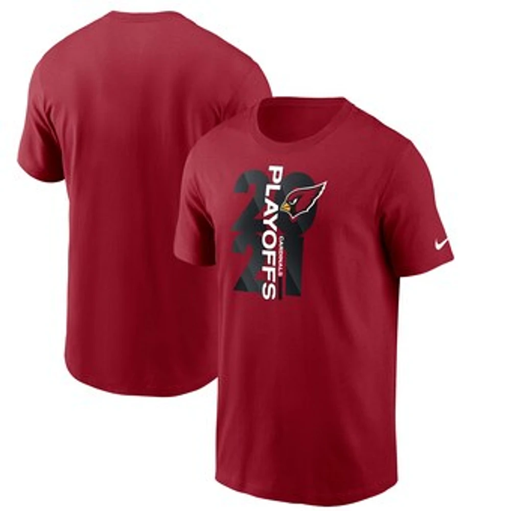 Men's Nike Cardinal Arizona Cardinals 2021 NFL Playoffs Bound T-Shirt