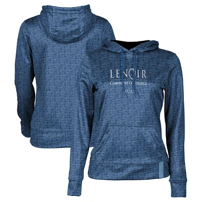 Women's Navy Lenoir Community College Music Pullover Hoodie