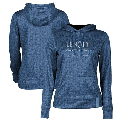 Women's Navy Lenoir Community College Basketball Pullover Hoodie