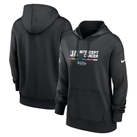 Women's Nike Black Cincinnati Bengals NFL Crucial Catch Therma Performance Pullover Hoodie