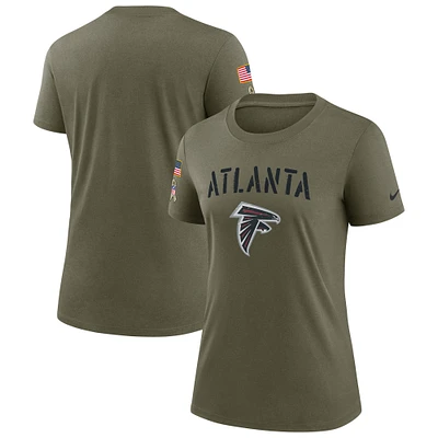 Women's Nike Olive Atlanta Falcons Salute To Service Legend T-Shirt